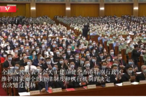 全国人大通过涉港国安立法决定