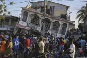 7.3级地震！海地地震已致1297人死亡 热带风暴来袭、海地地震灾情雪上加霜